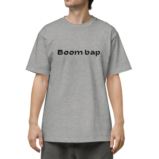 BOOM BAP PIXEL FONT LOGO TEE