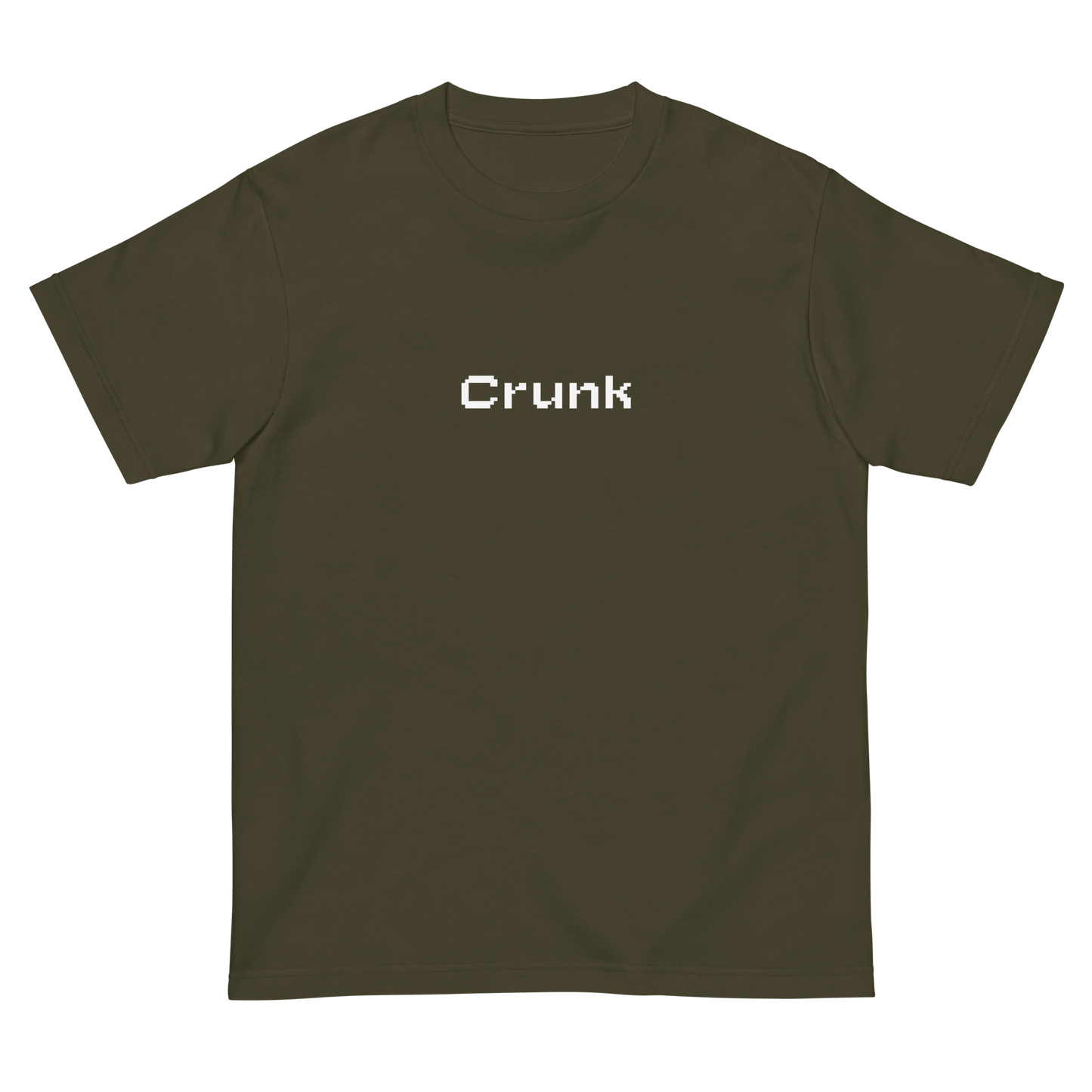 CRUNK PIXEL FONT LOGO TEE