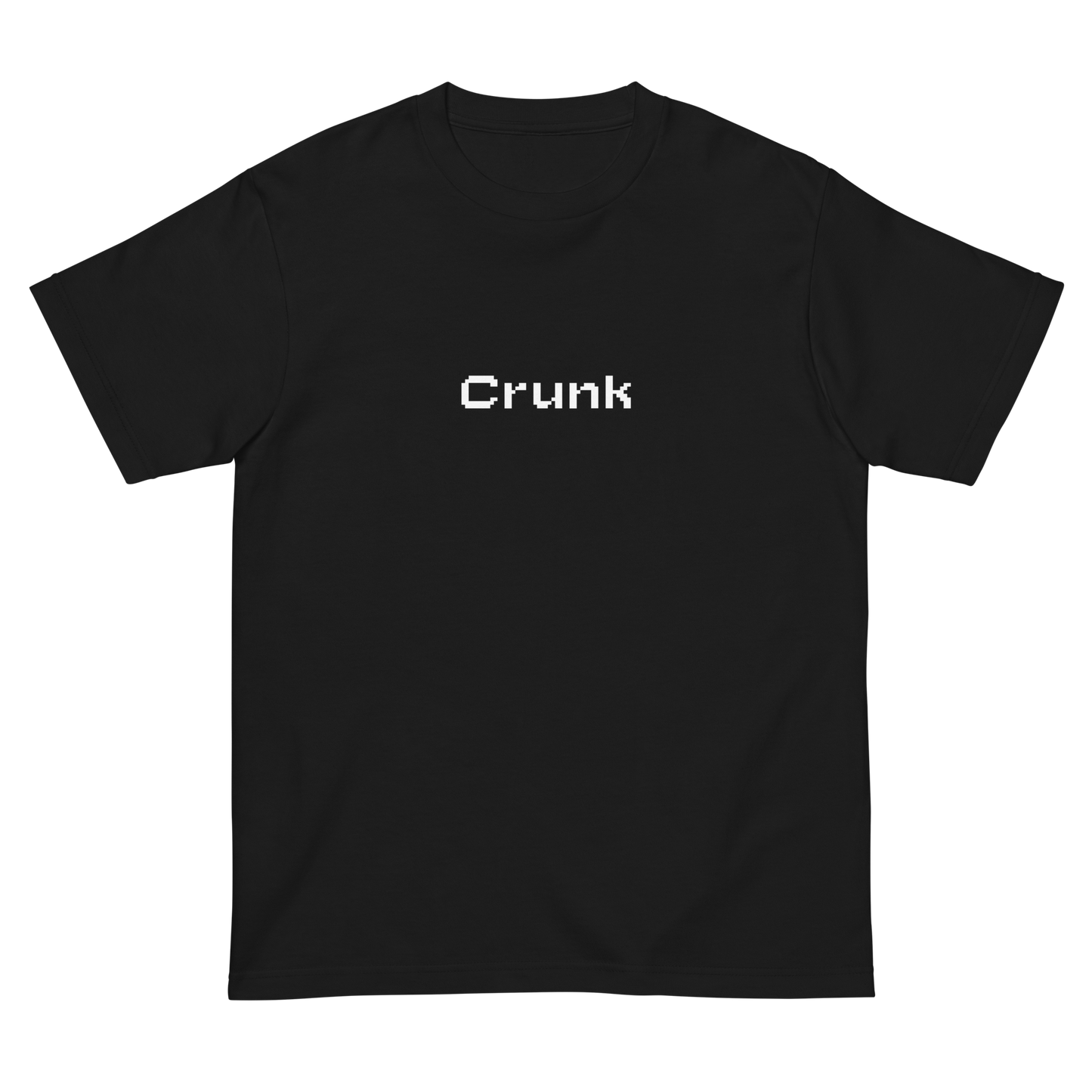 CRUNK PIXEL FONT LOGO TEE