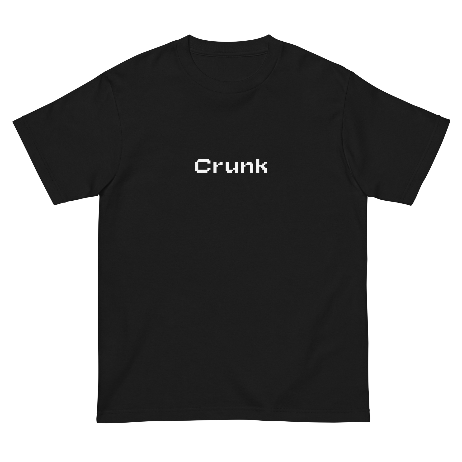 CRUNK PIXEL FONT LOGO TEE
