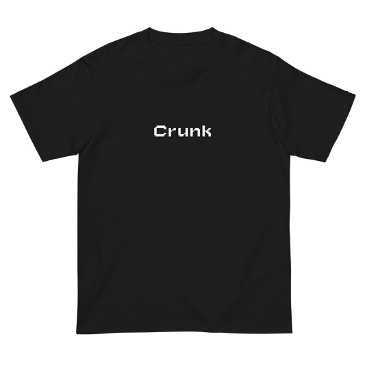 CRUNK PIXEL FONT LOGO TEE