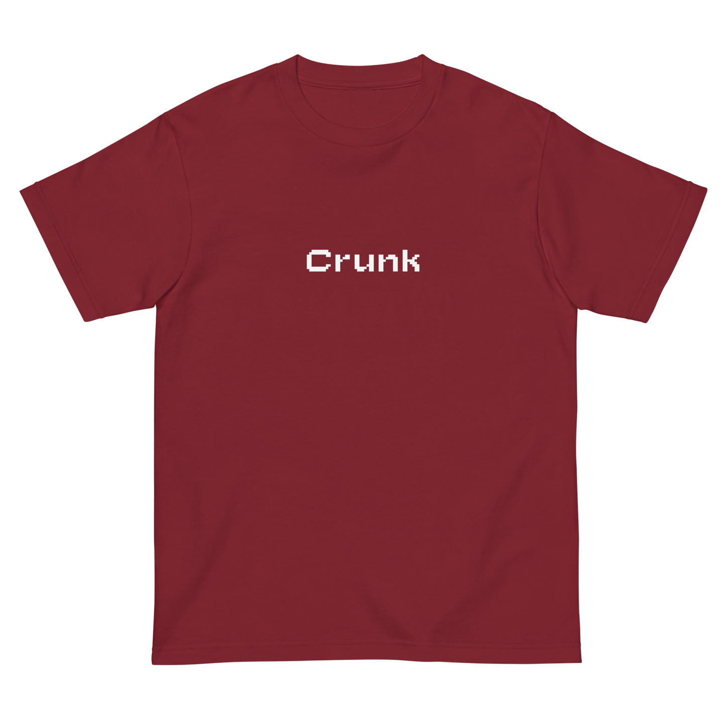 CRUNK PIXEL FONT LOGO TEE