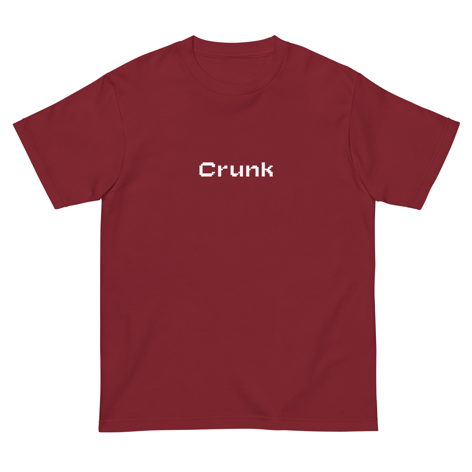 CRUNK PIXEL FONT LOGO TEE