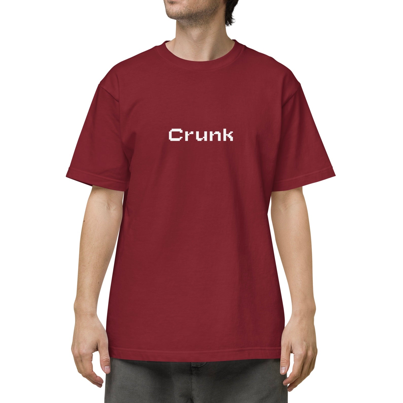 CRUNK PIXEL FONT LOGO TEE