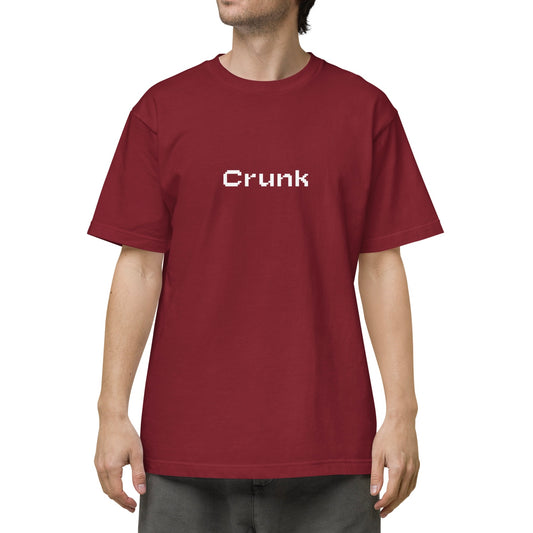 CRUNK PIXEL FONT LOGO TEE
