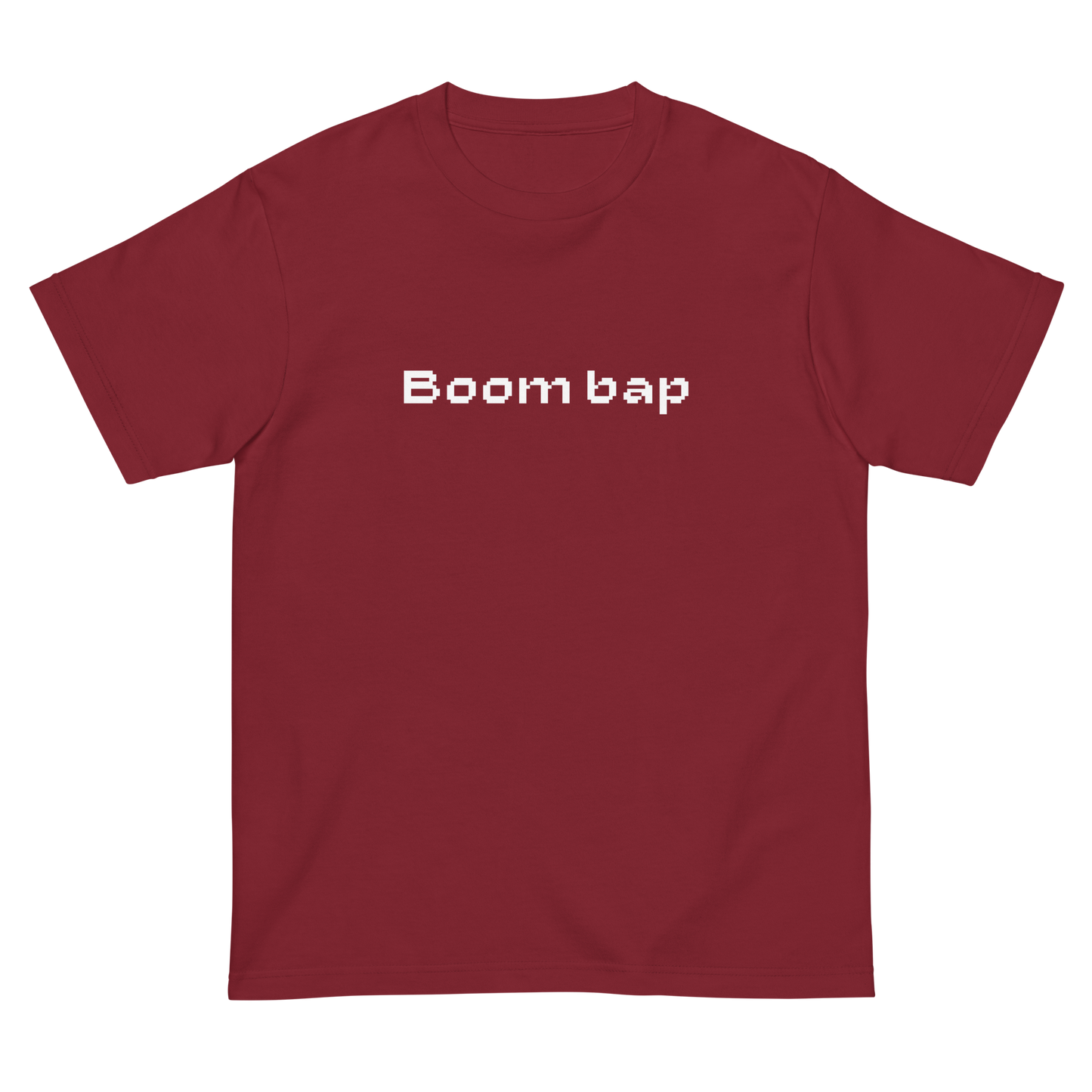 BOOM BAP PIXEL FONT LOGO TEE