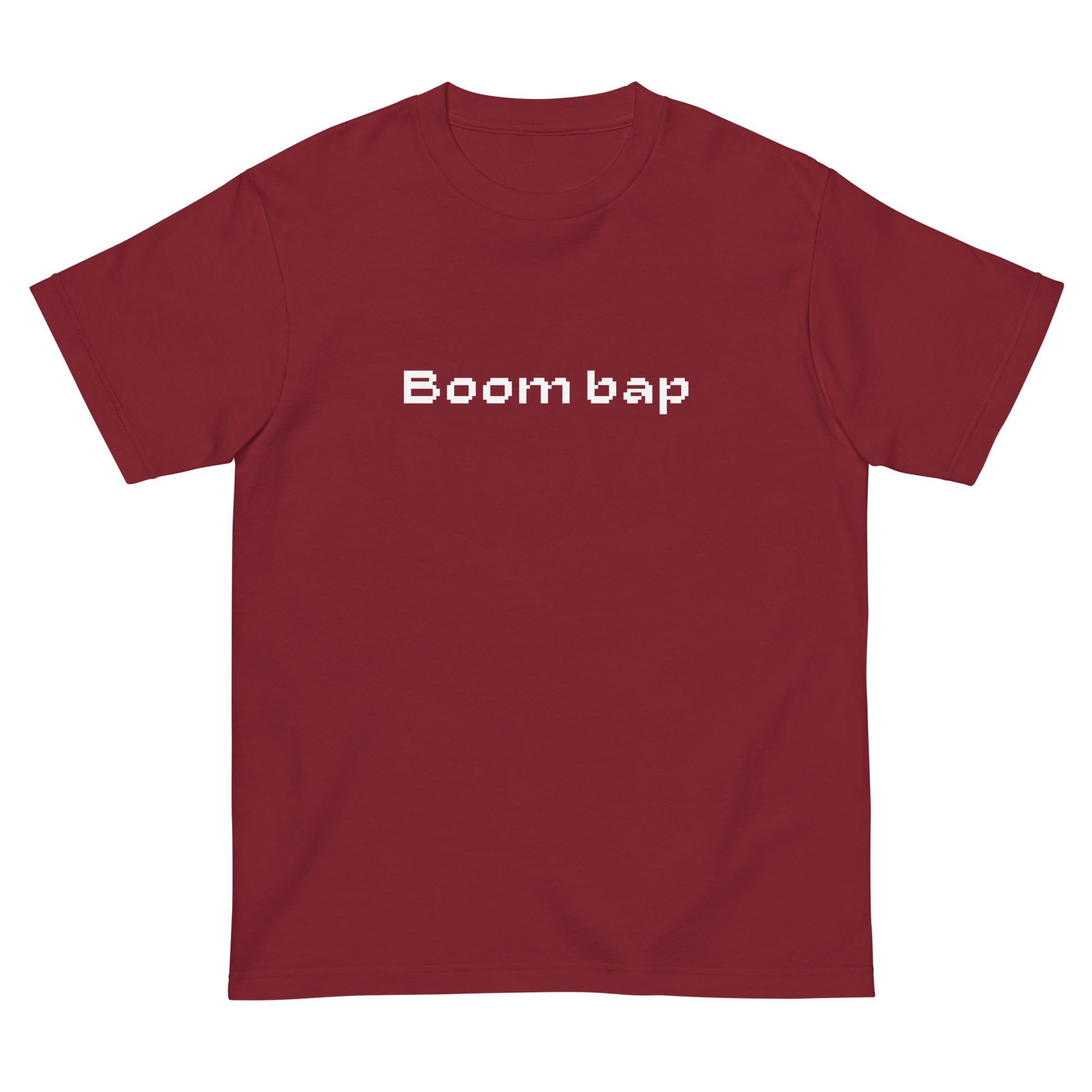 BOOM BAP PIXEL FONT LOGO TEE