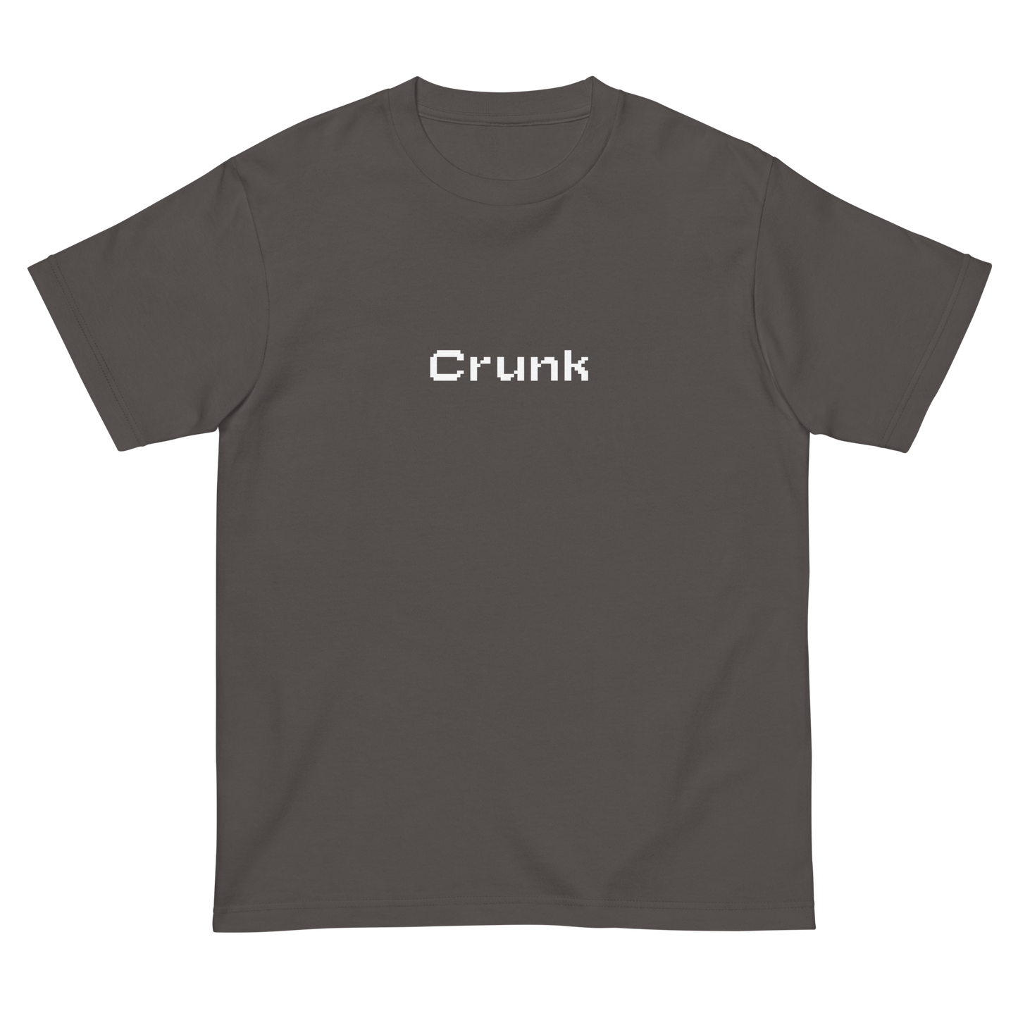 CRUNK PIXEL FONT LOGO TEE