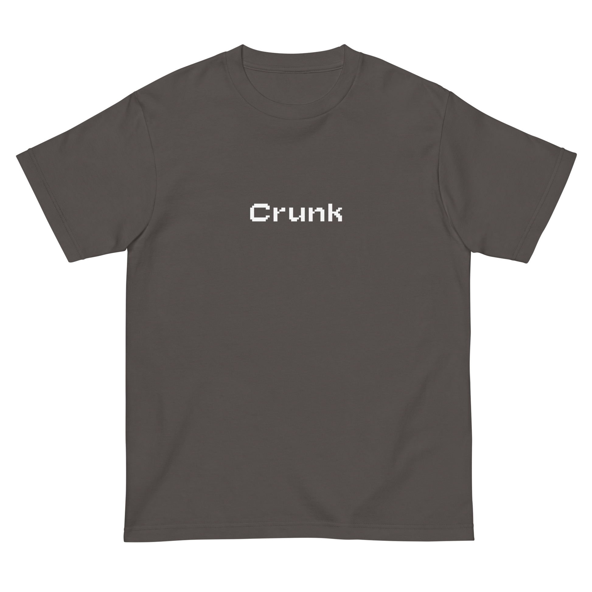 CRUNK PIXEL FONT LOGO TEE