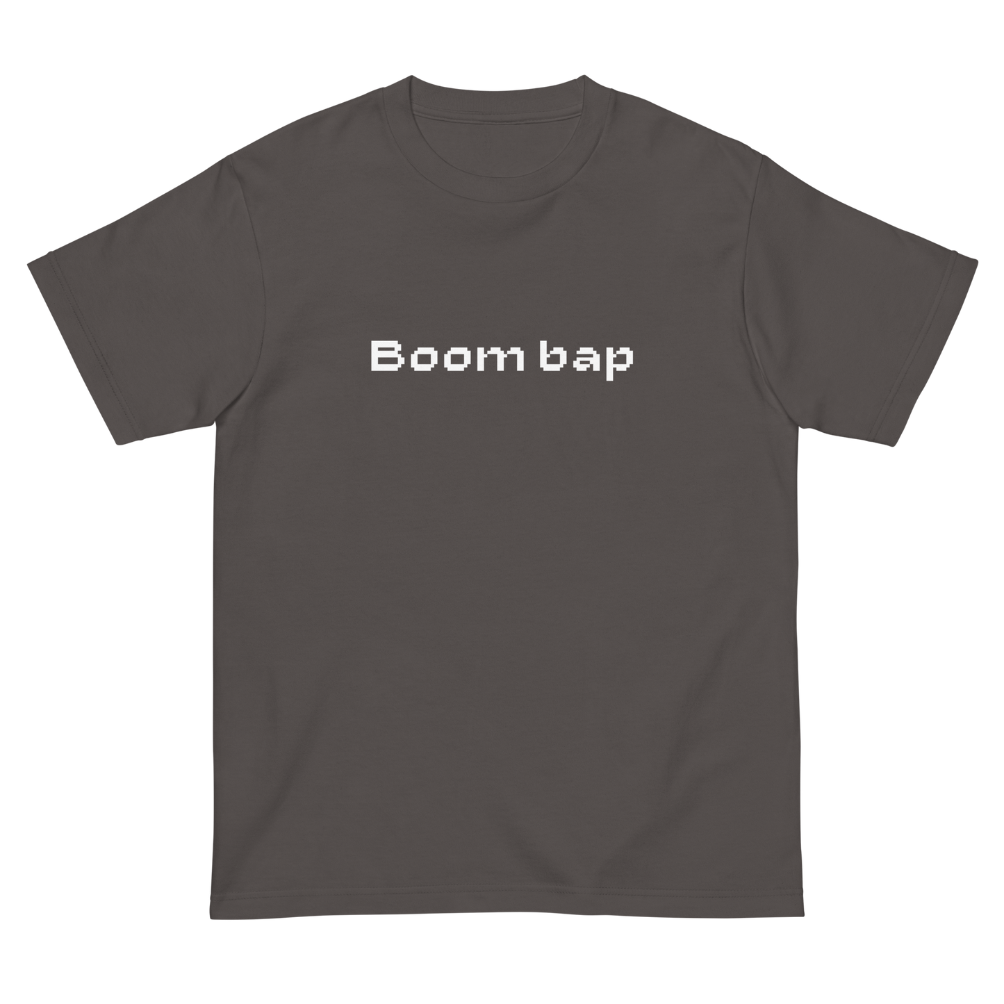 BOOM BAP PIXEL FONT LOGO TEE