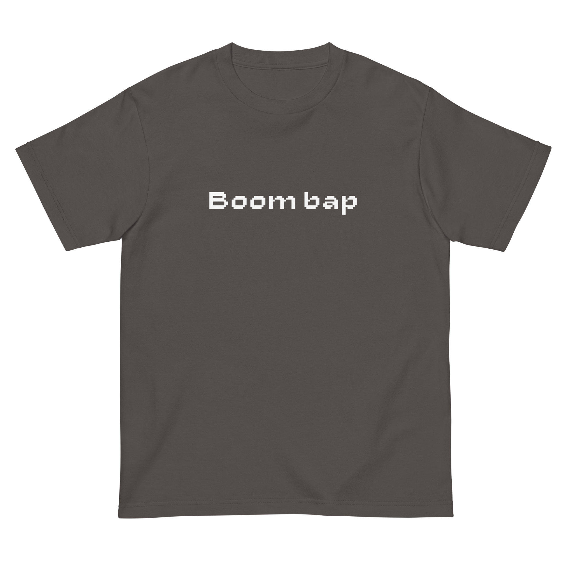 BOOM BAP PIXEL FONT LOGO TEE