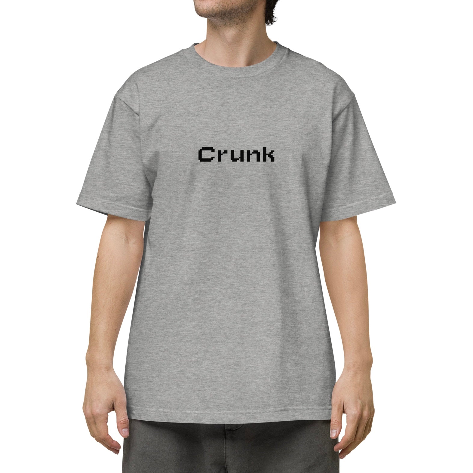 CRUNK PIXEL FONT LOGO TEE