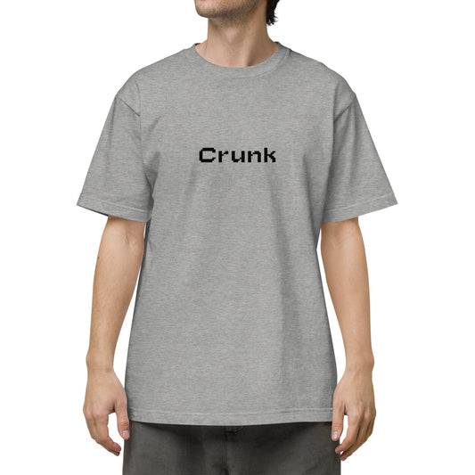 CRUNK PIXEL FONT LOGO TEE