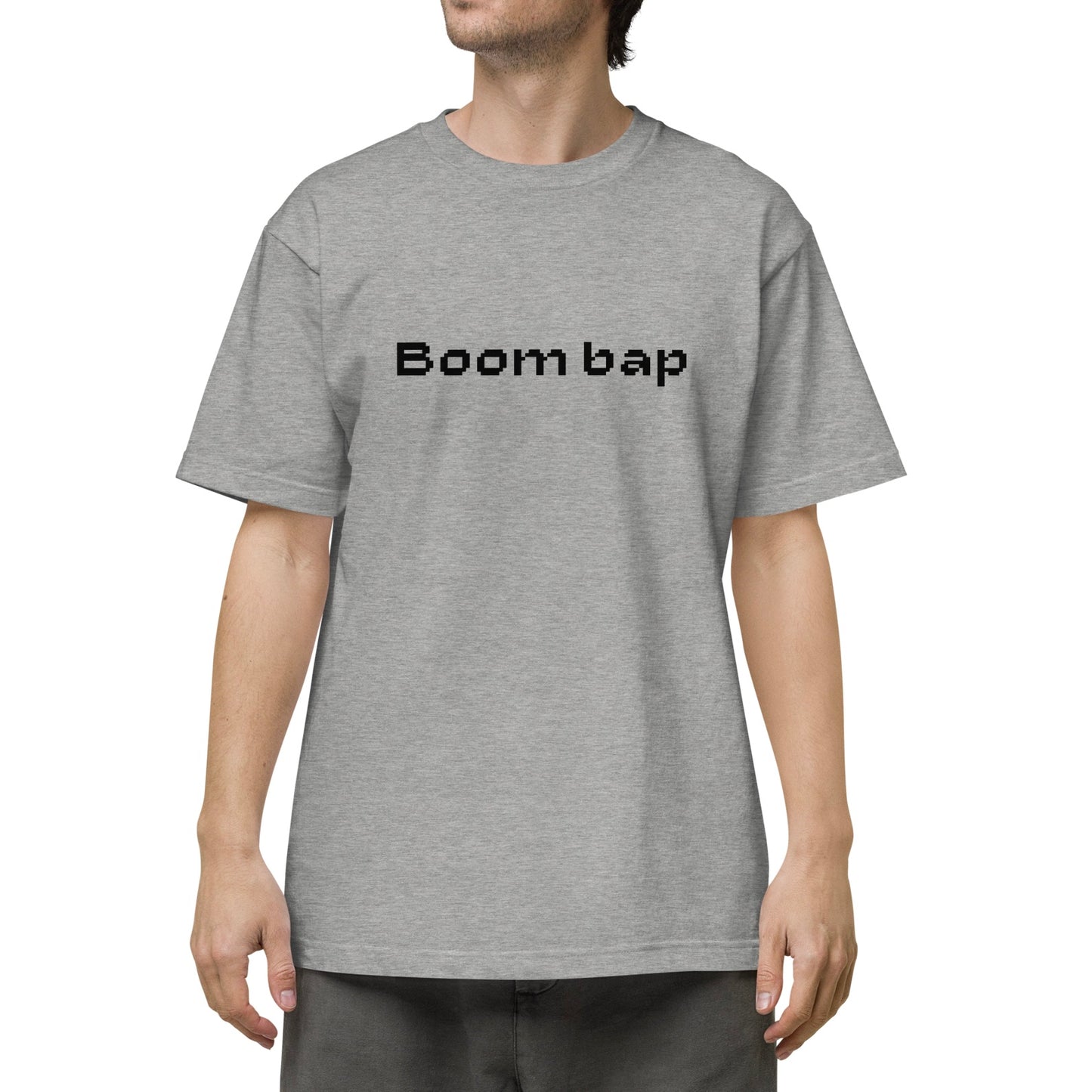 BOOM BAP PIXEL FONT LOGO TEE