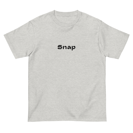SNAP(MUSIC) PIXEL FONT LOGO TEE