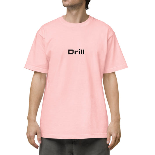 DRILL PIXEL FONT LOGO TEE