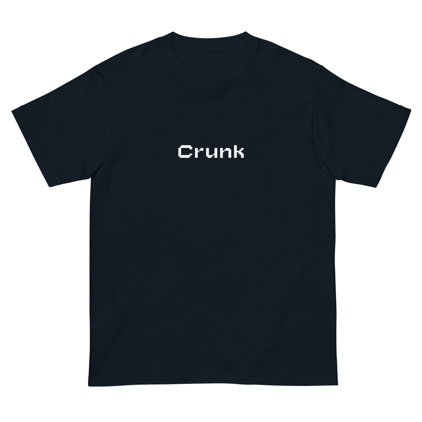 CRUNK PIXEL FONT LOGO TEE