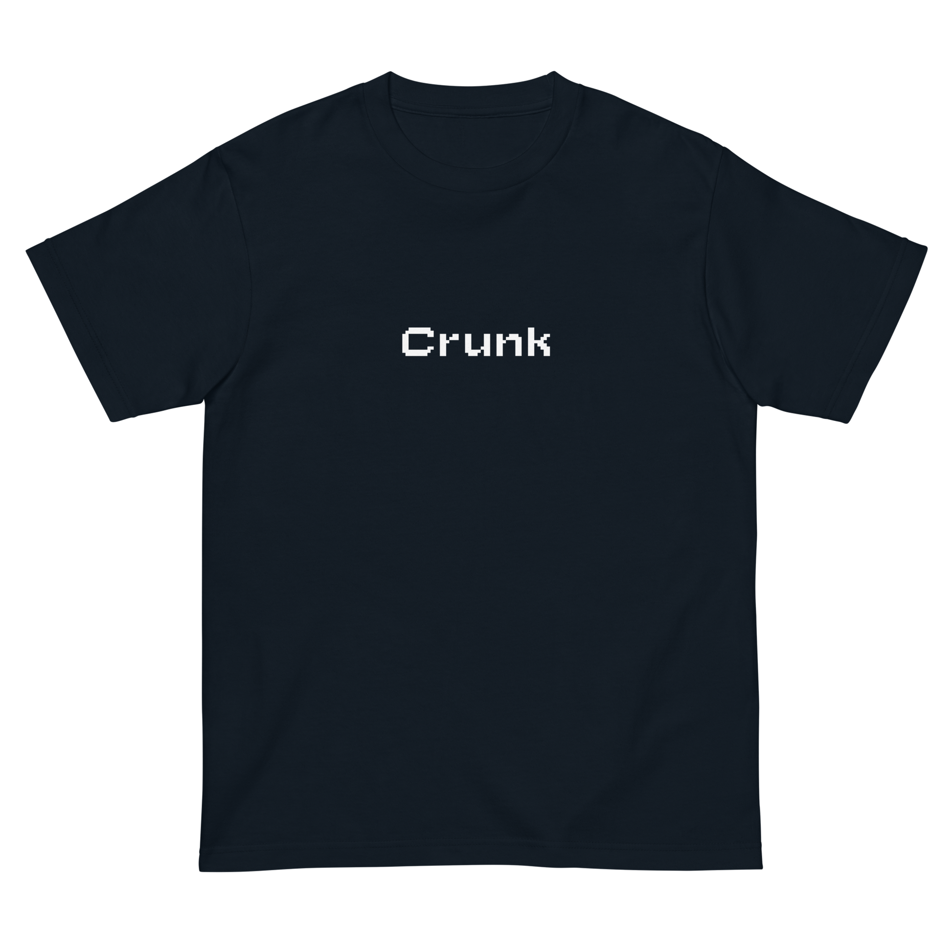 CRUNK PIXEL FONT LOGO TEE