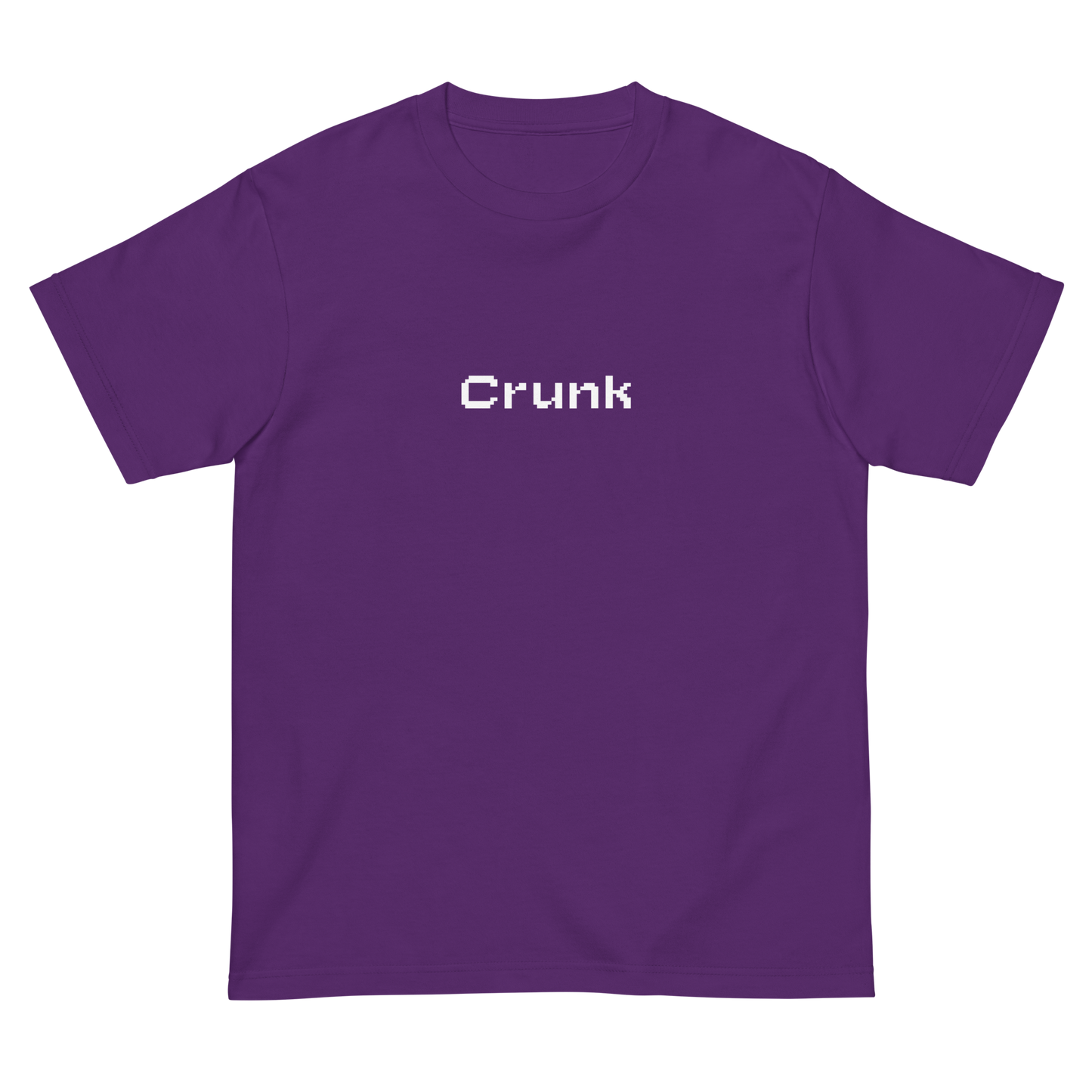 CRUNK PIXEL FONT LOGO TEE