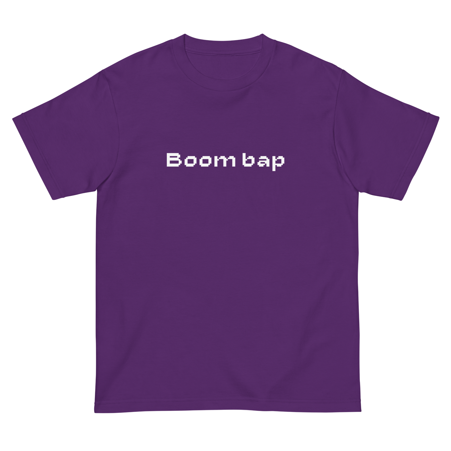 BOOM BAP PIXEL FONT LOGO TEE