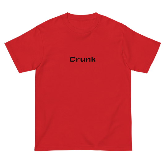 CRUNK PIXEL FONT LOGO TEE