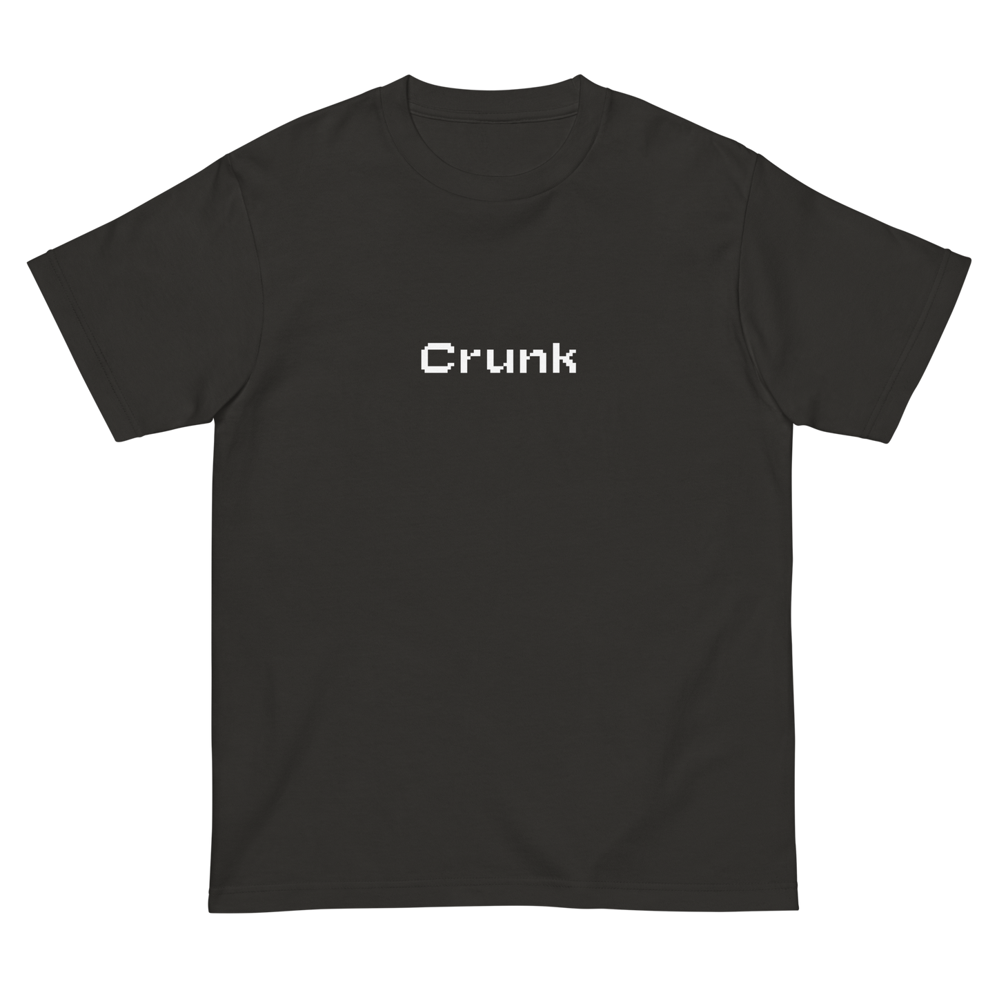 CRUNK PIXEL FONT LOGO TEE