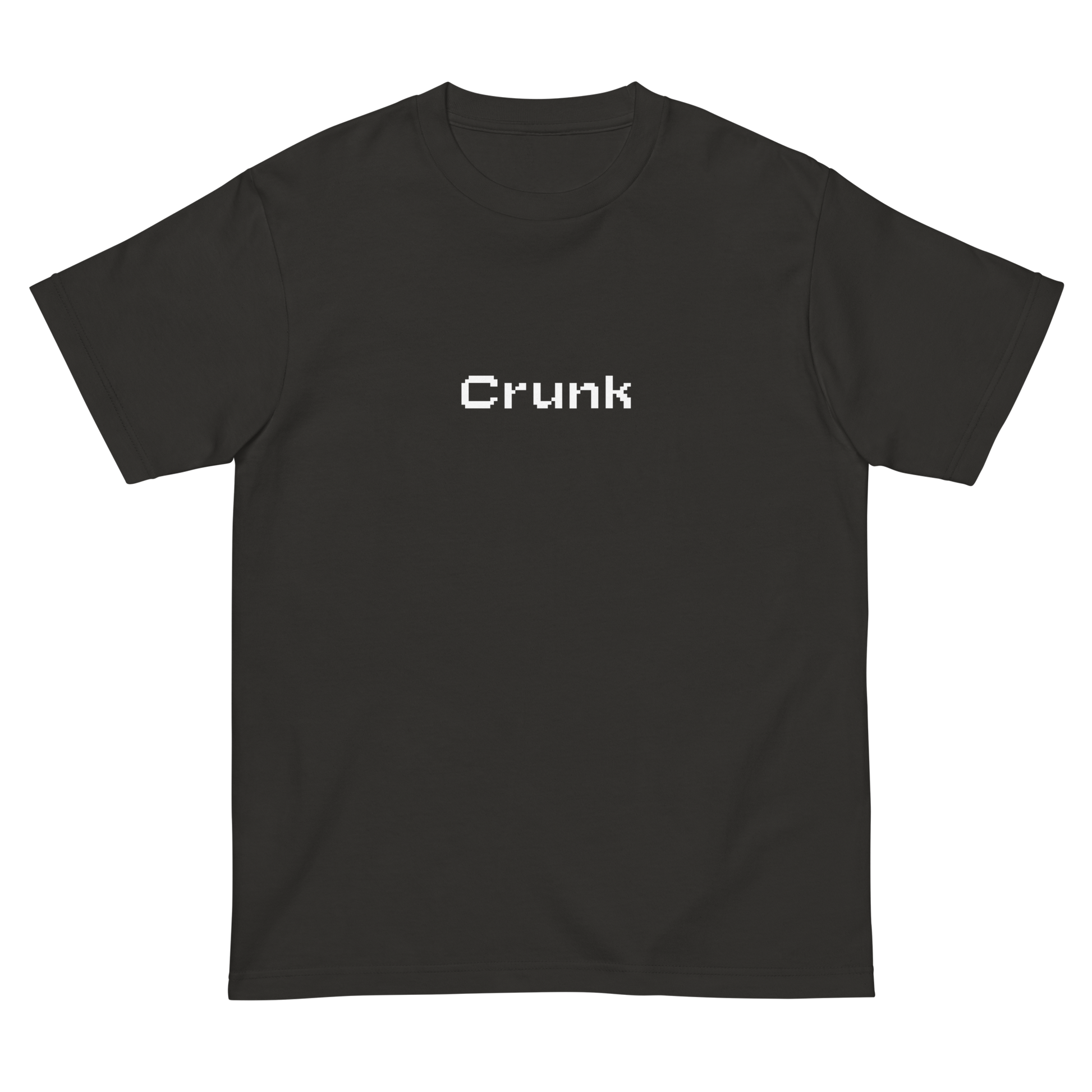 CRUNK PIXEL FONT LOGO TEE