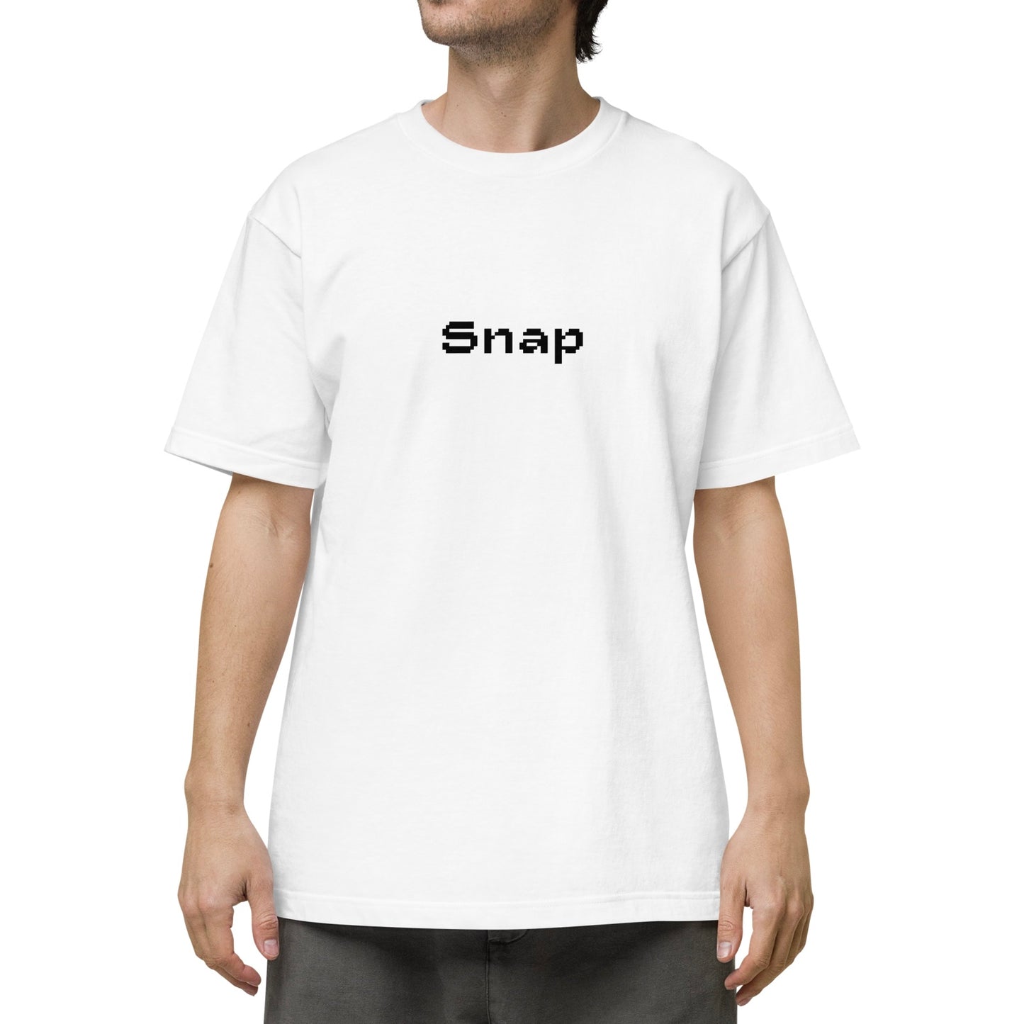 SNAP(MUSIC) PIXEL FONT LOGO TEE
