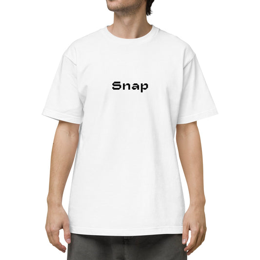 SNAP(MUSIC) PIXEL FONT LOGO TEE